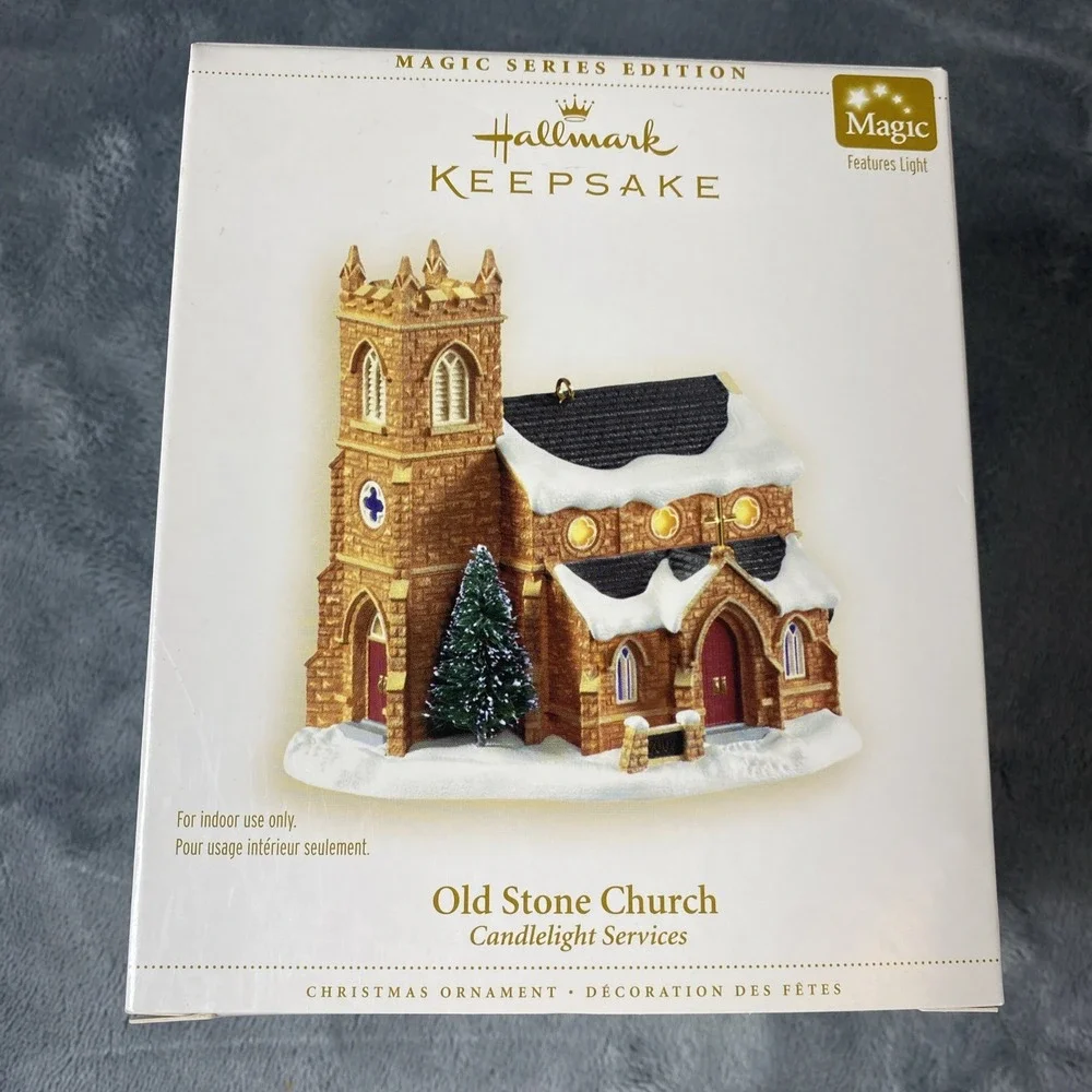 Hallmark Keepsake Christmas Tree Ornament 2006 Old Stone Church